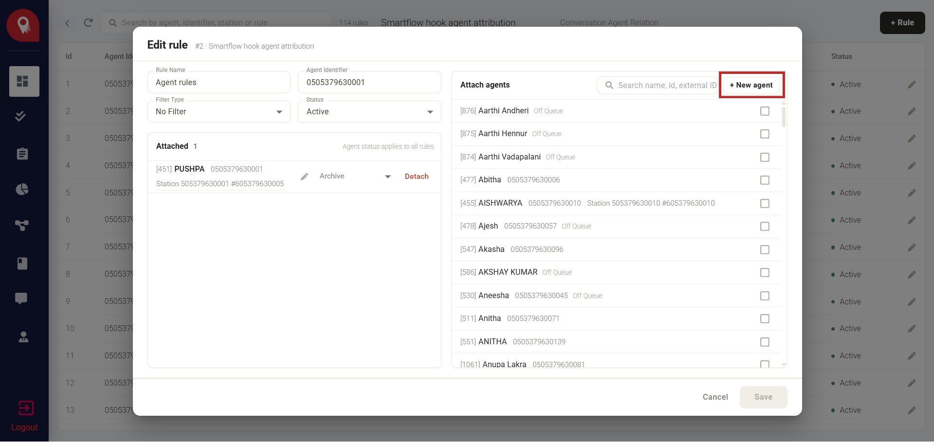 Adding New Agent + New Agent