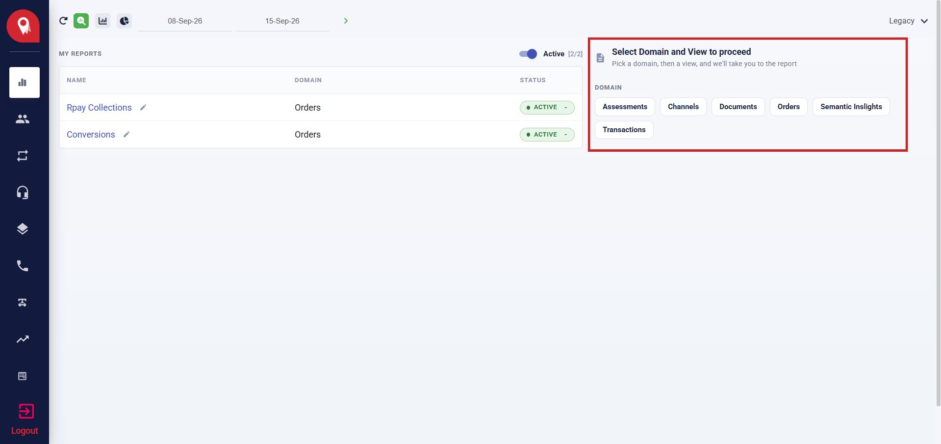Domain Selector