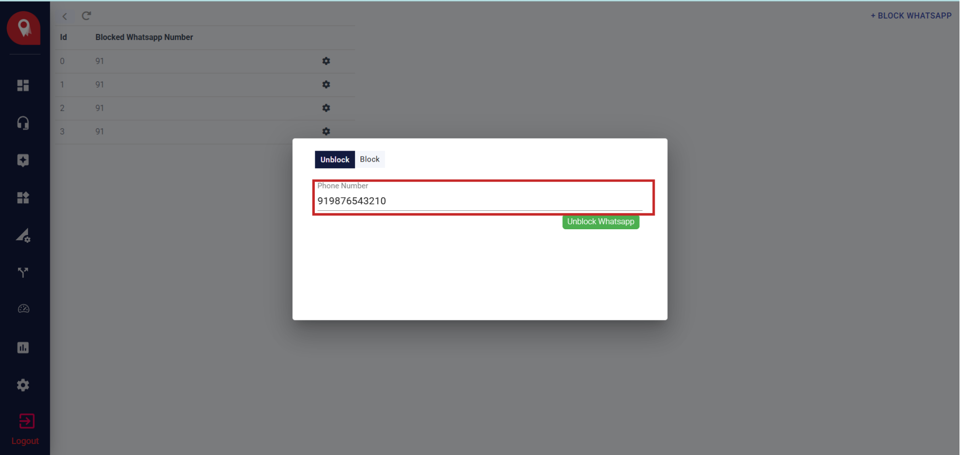 Unblock Phone Number