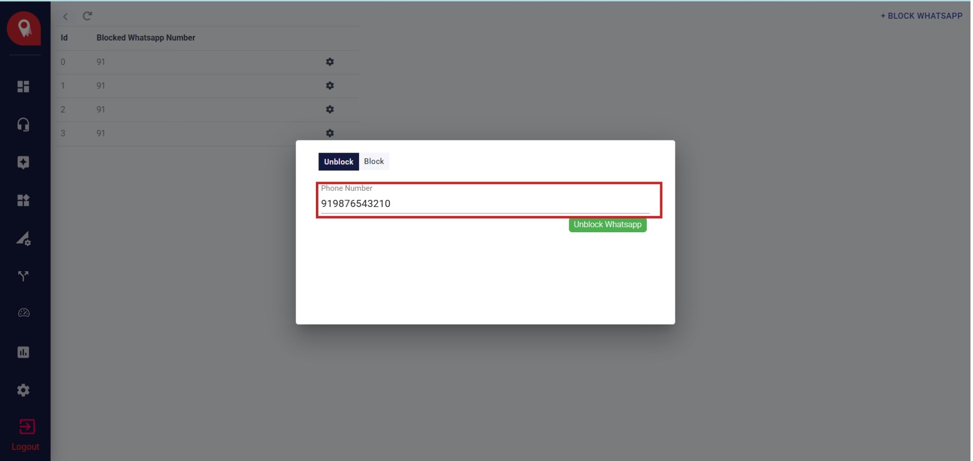 Unblock Phone Number