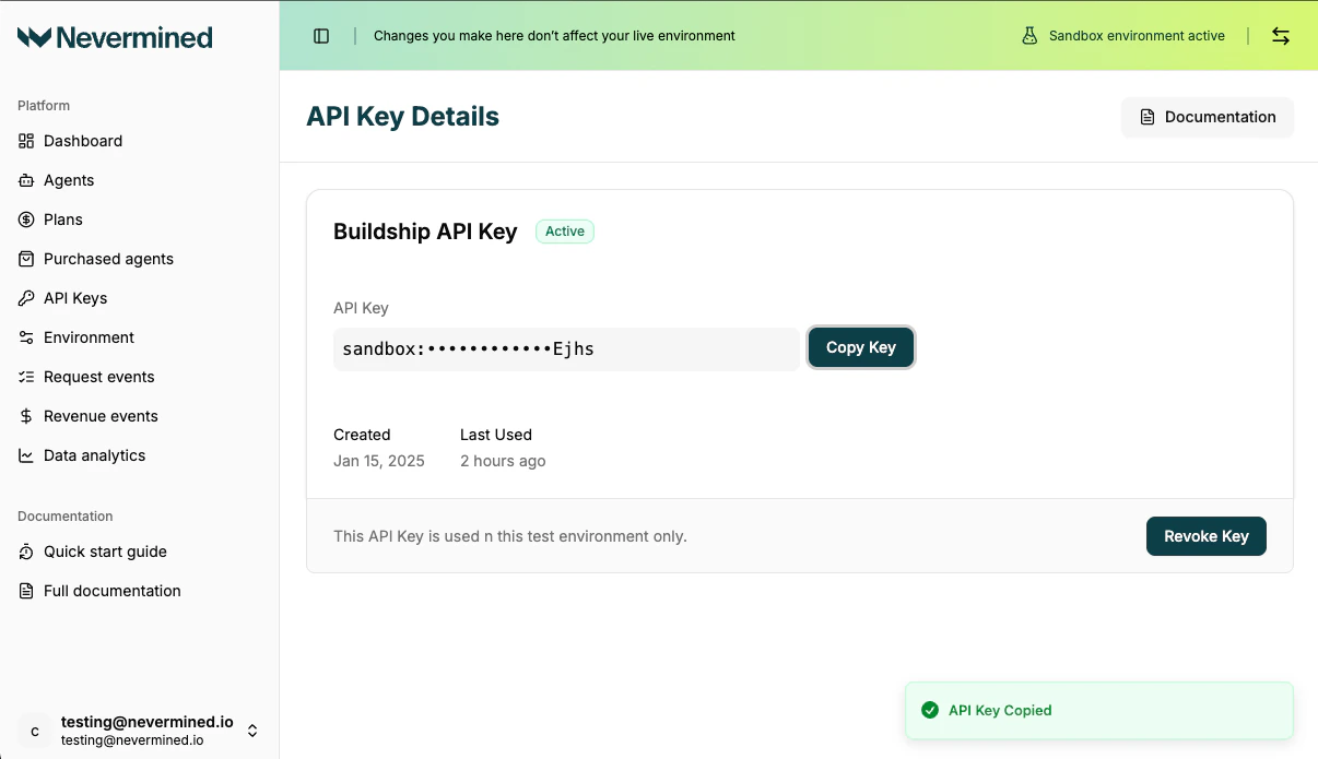 Nevermined API Key Generation (3)