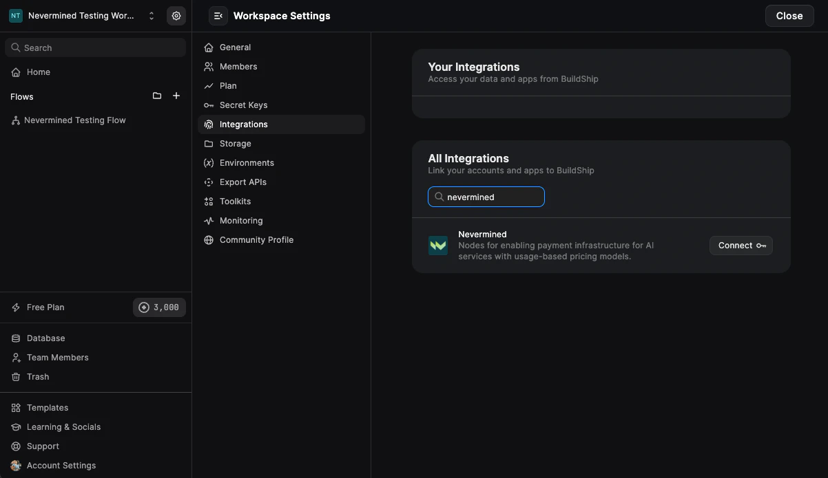 Buildship Settings > Integrations