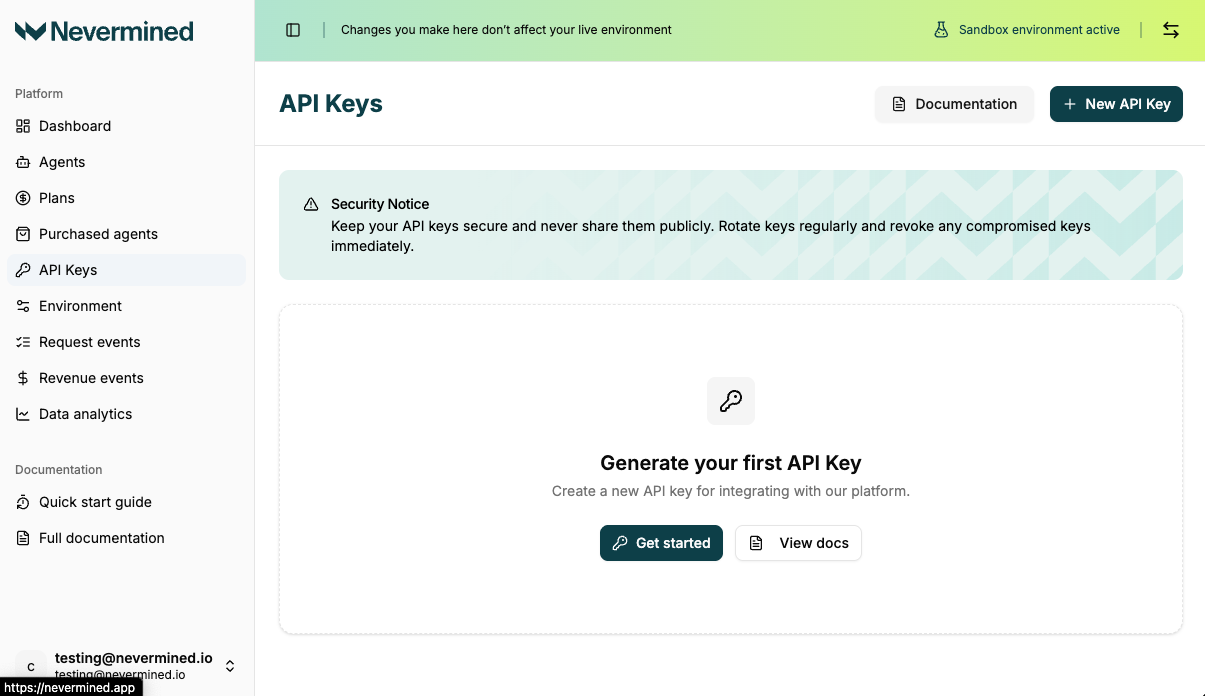 Nevermined API Key Generation (1)