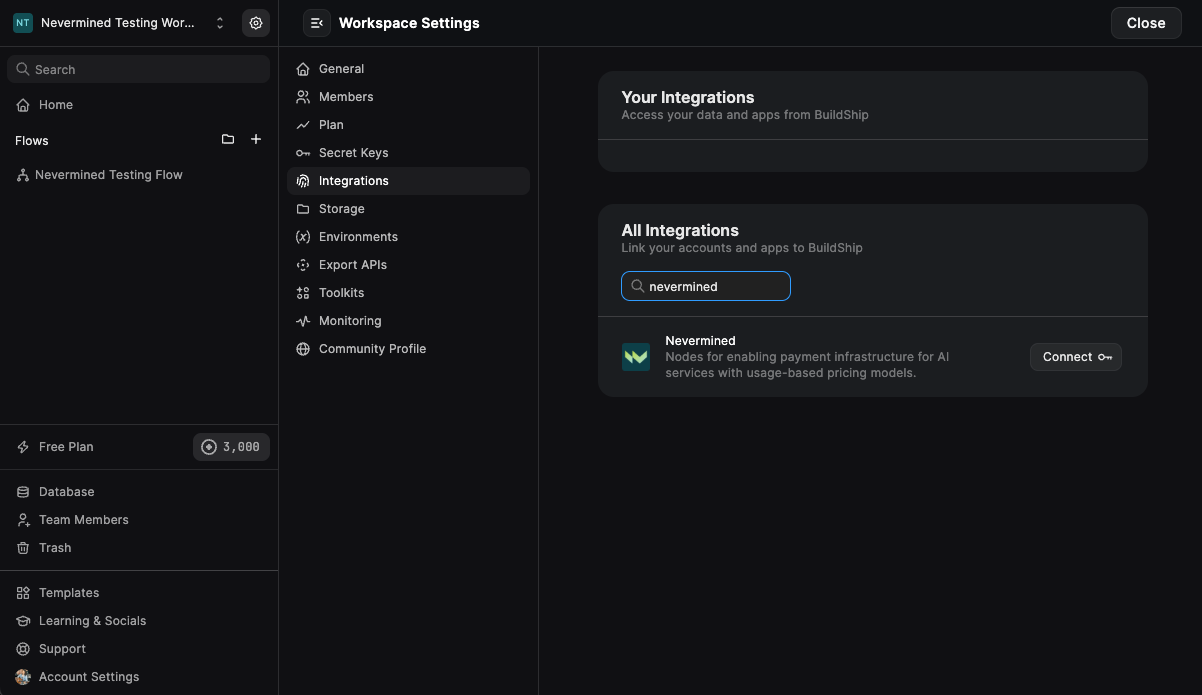 Buildship Settings > Integrations