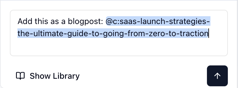 Referenced Content in Chat