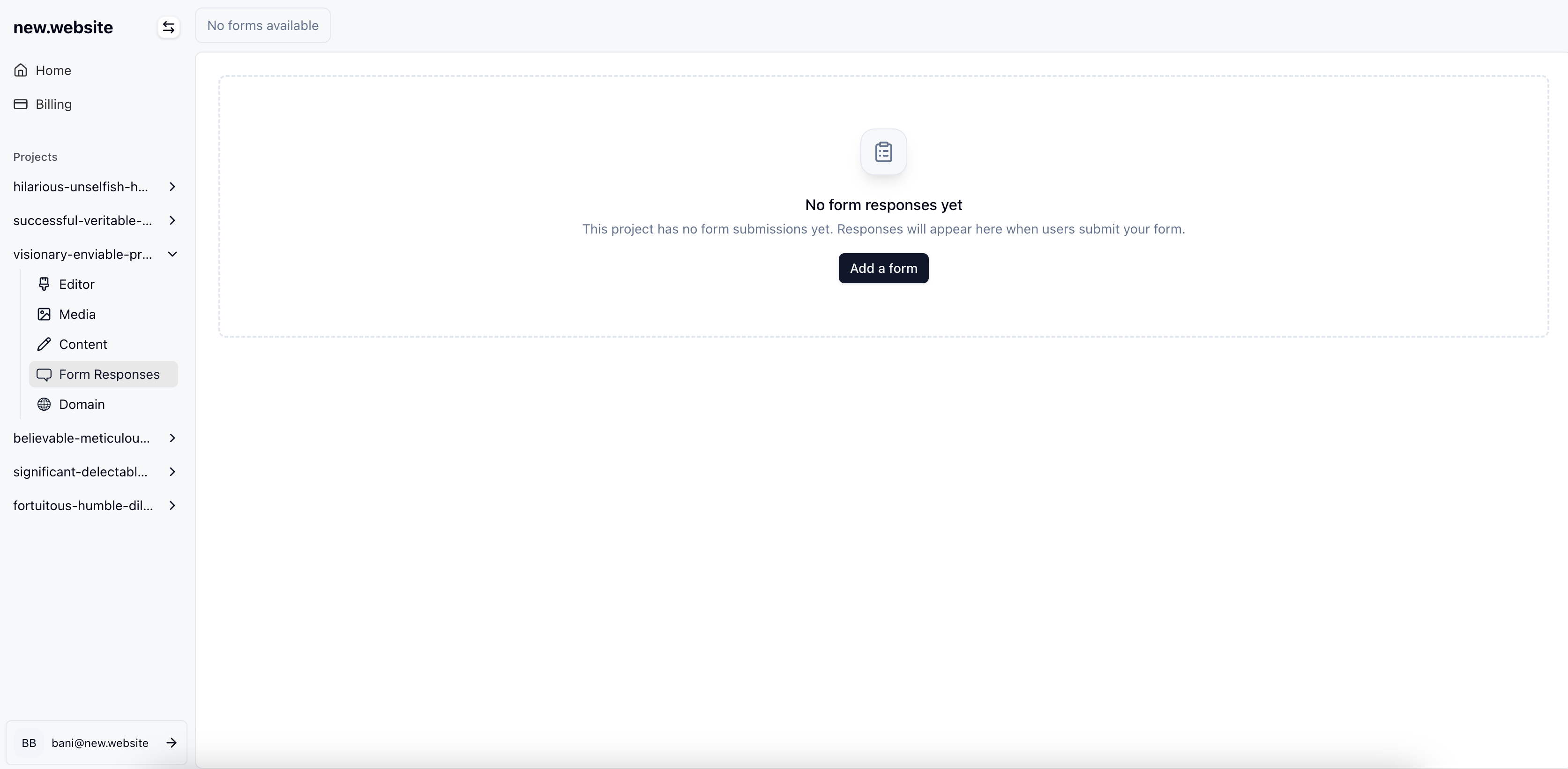 Add a form button