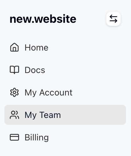 Click on My Team in dashboard