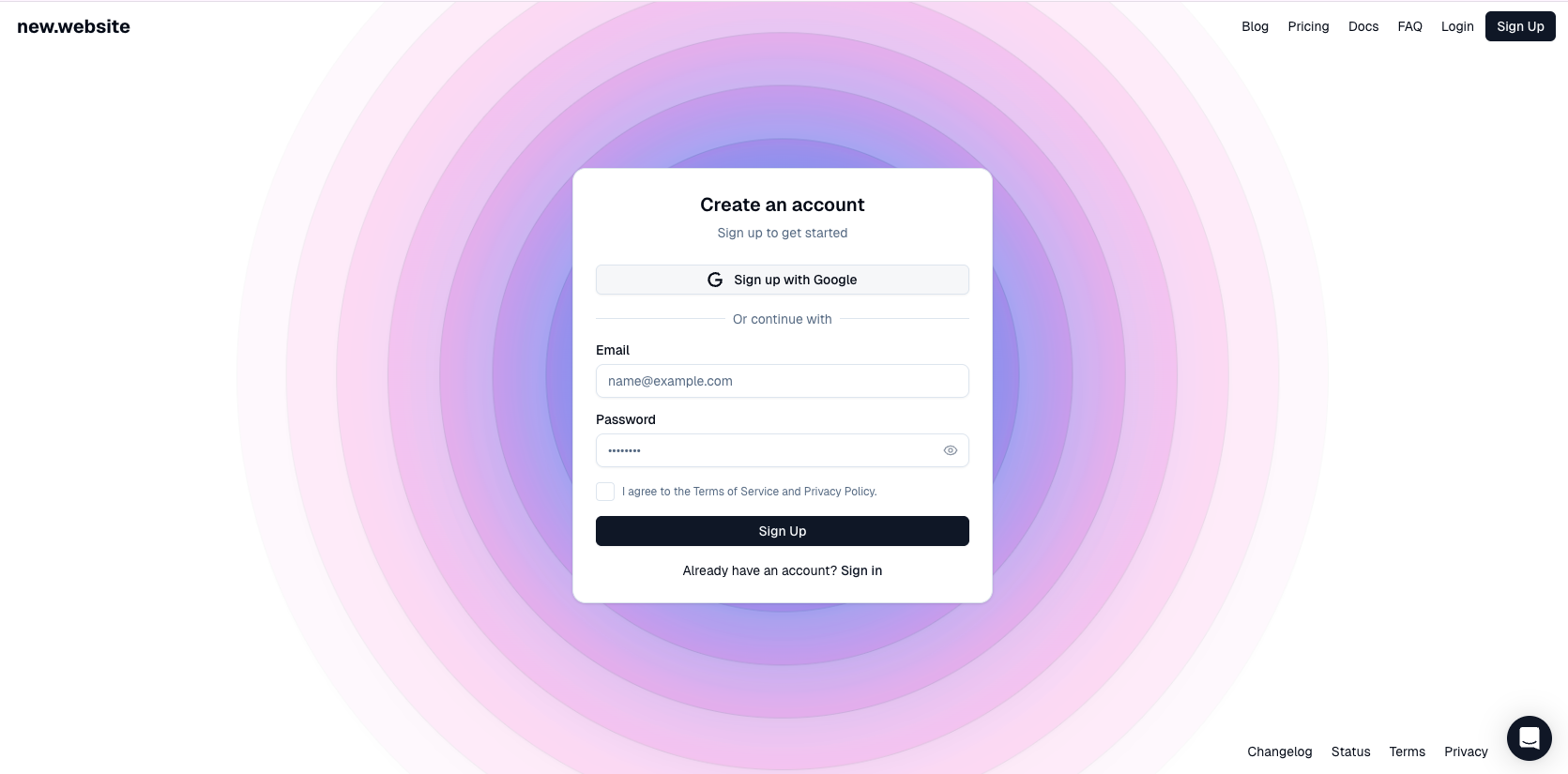 User signs up to join team
