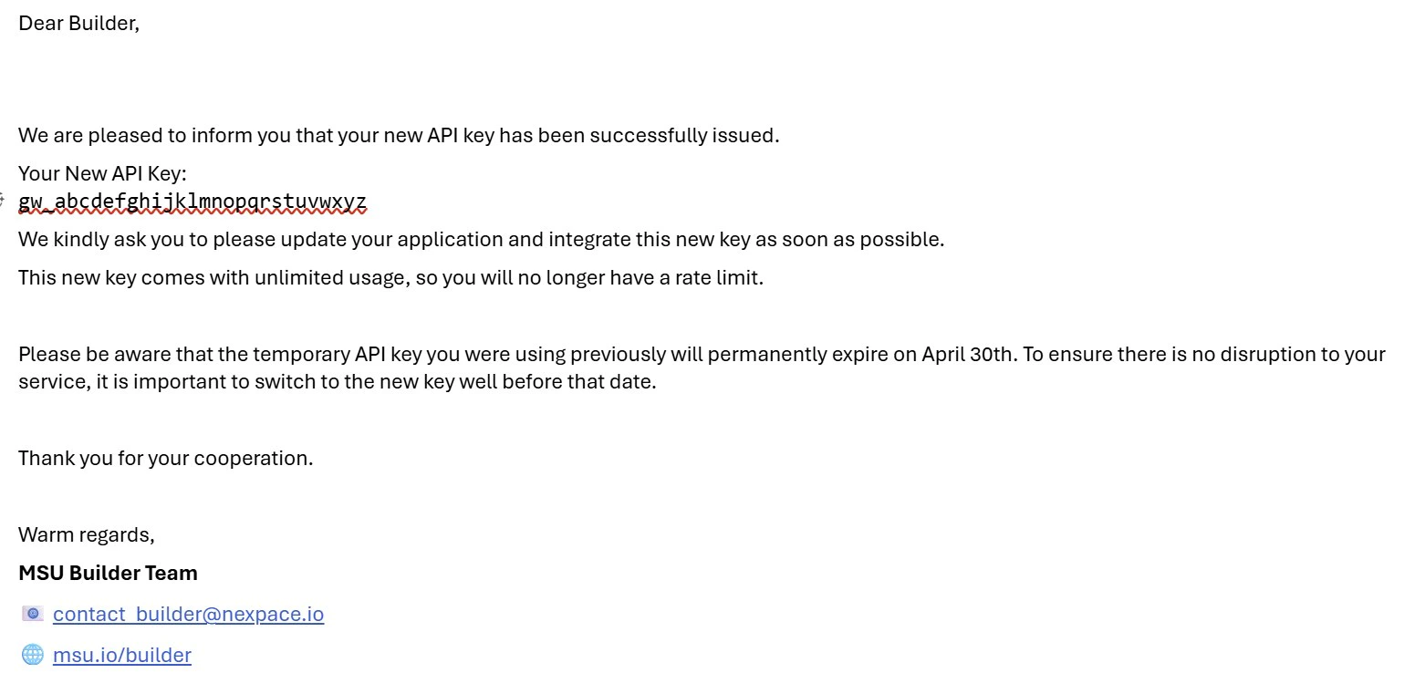 10 심사 완료 후 발급된 Api 키 안내 메일