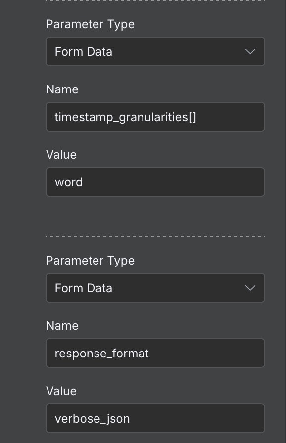 Configure Body Parameters