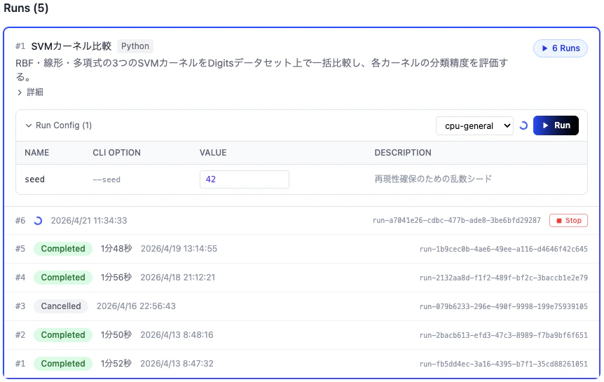 Monitorear ejecución