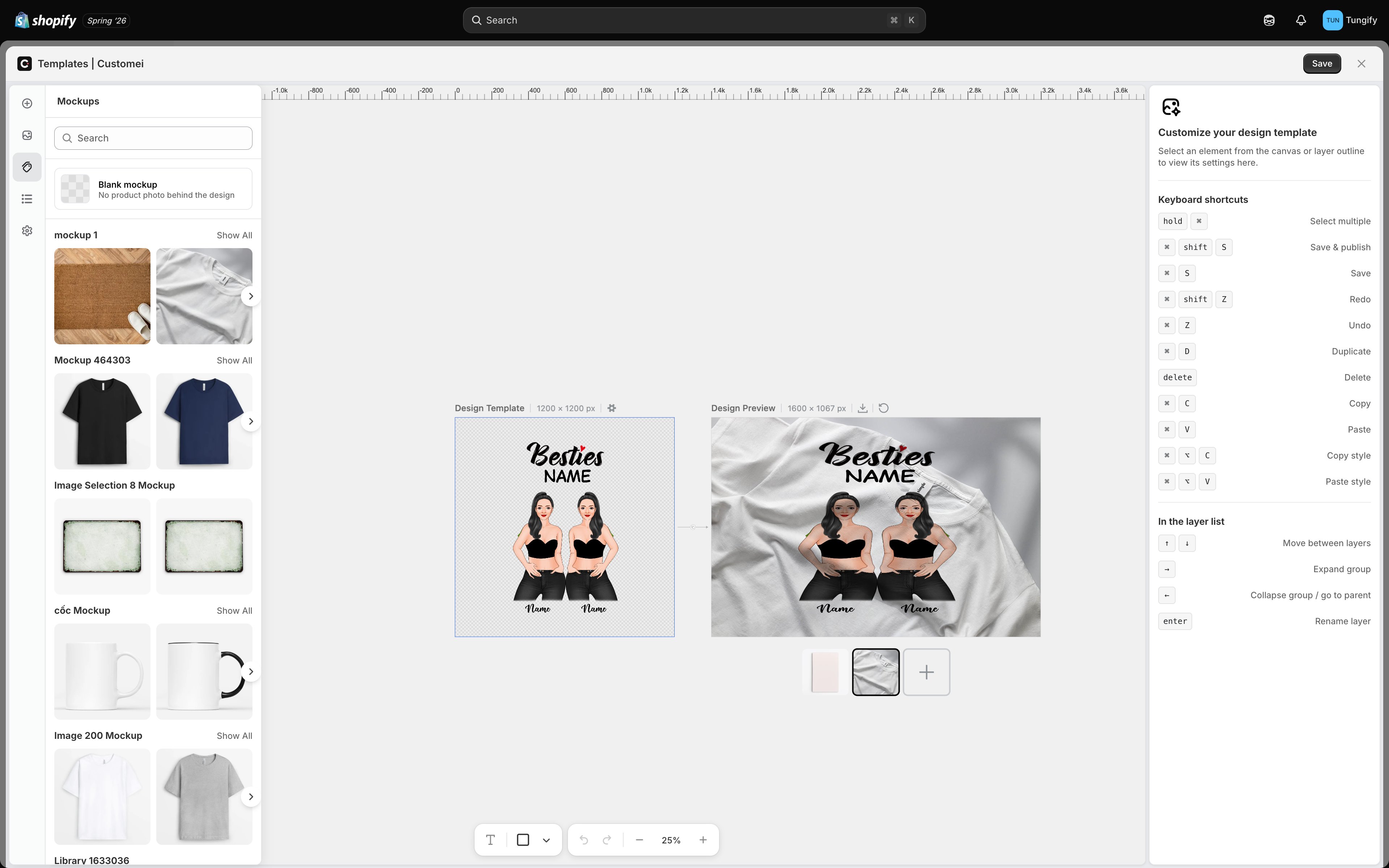 A Design Preview frame where the artwork is spread across the whole product photo instead of sitting inside a marked print area.
