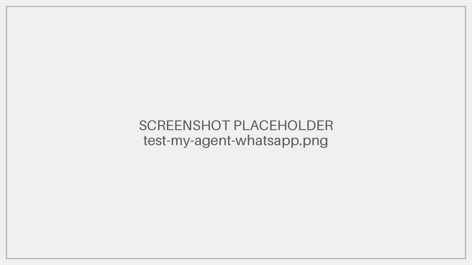 Test my agent QR code dialog