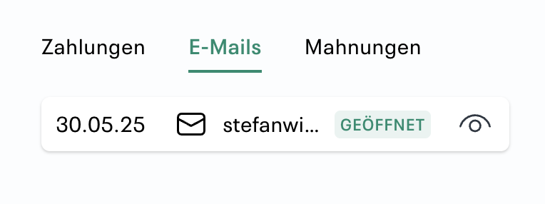 Status «Geöffnet»