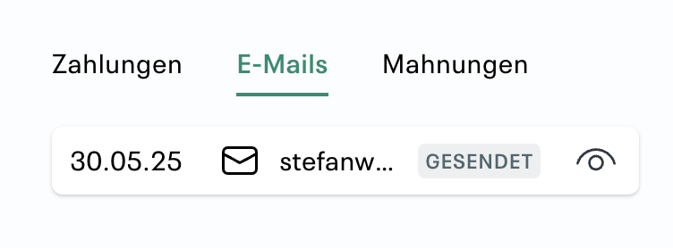 Status «Gesendet»