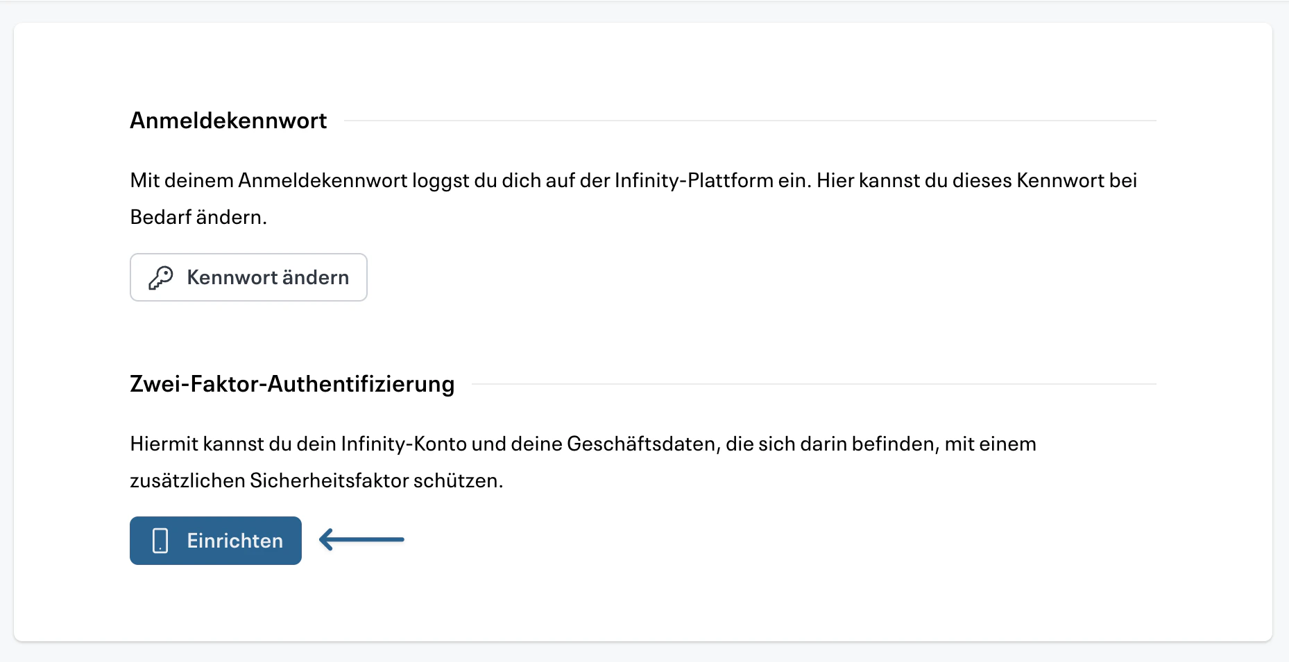 Zwei-Faktor-Authentifizierung aktivieren