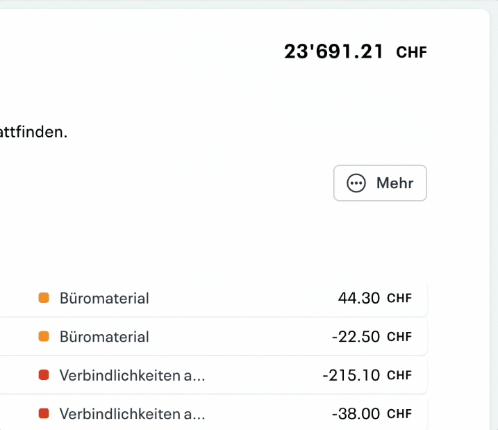 Soll und Haben vertauschen, indem du das Vorzeichen (-) beim Betrag änderst