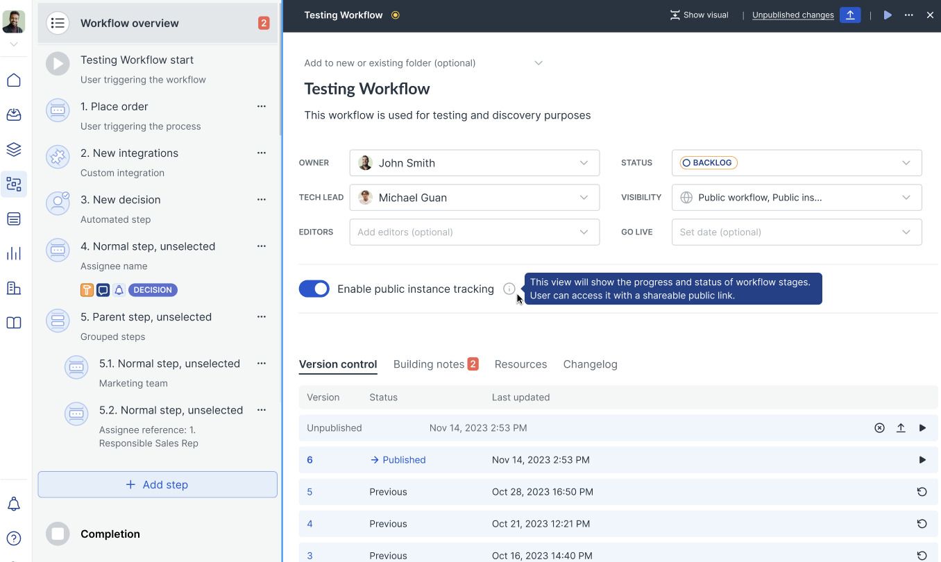 Image of the public instance tracker toggle