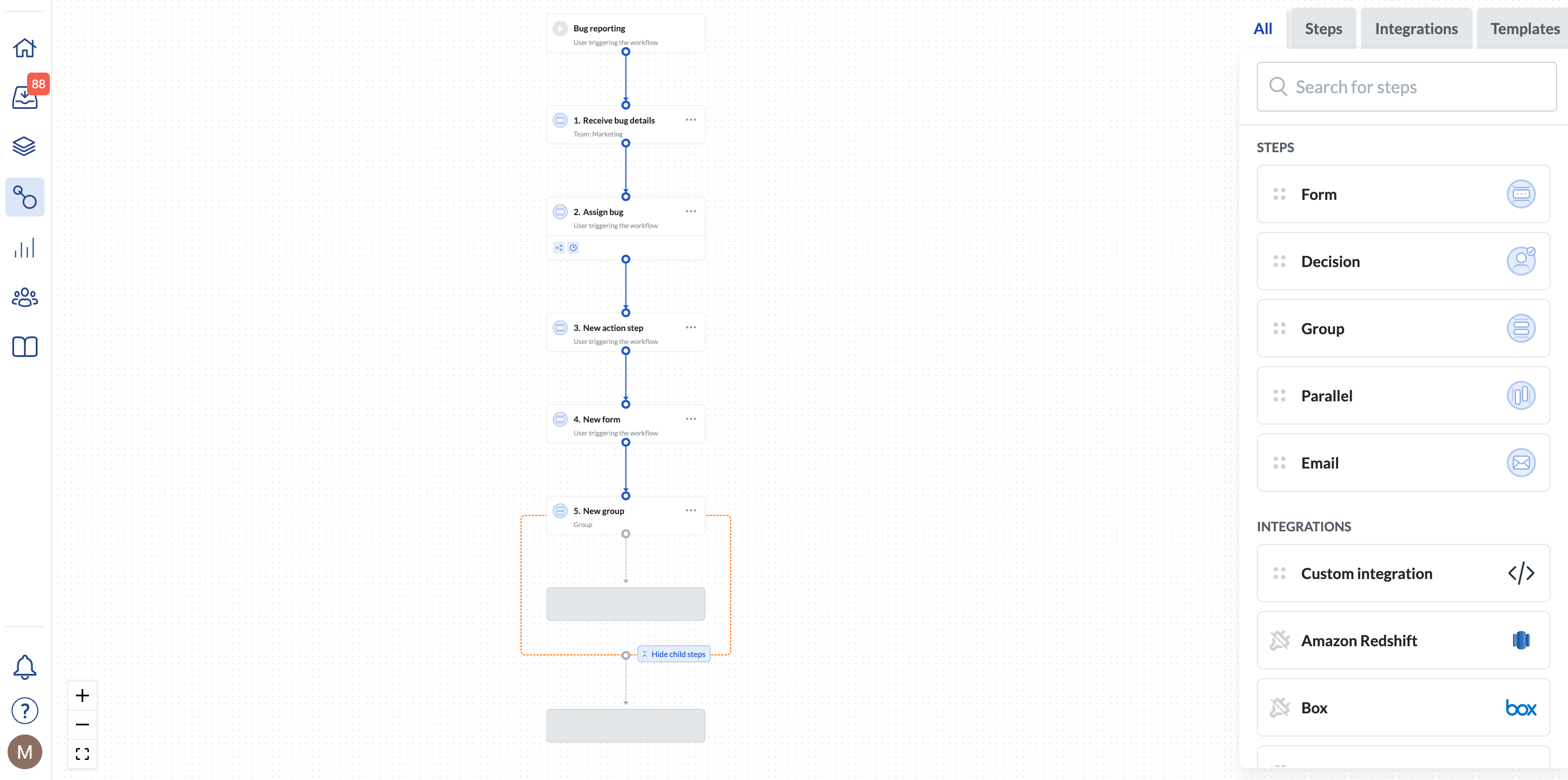 Image showing visual builder