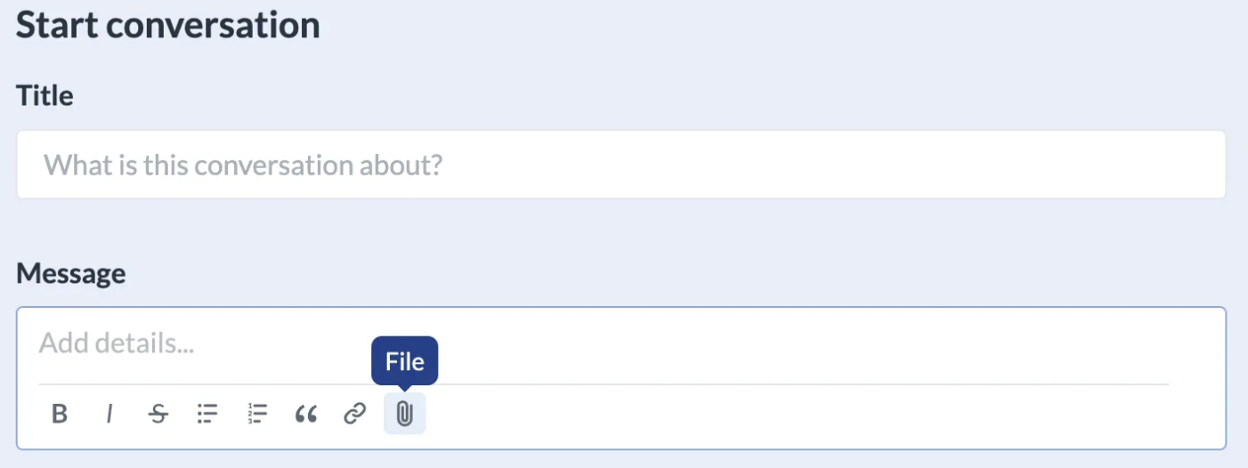 Image of an Attachment to a conversation