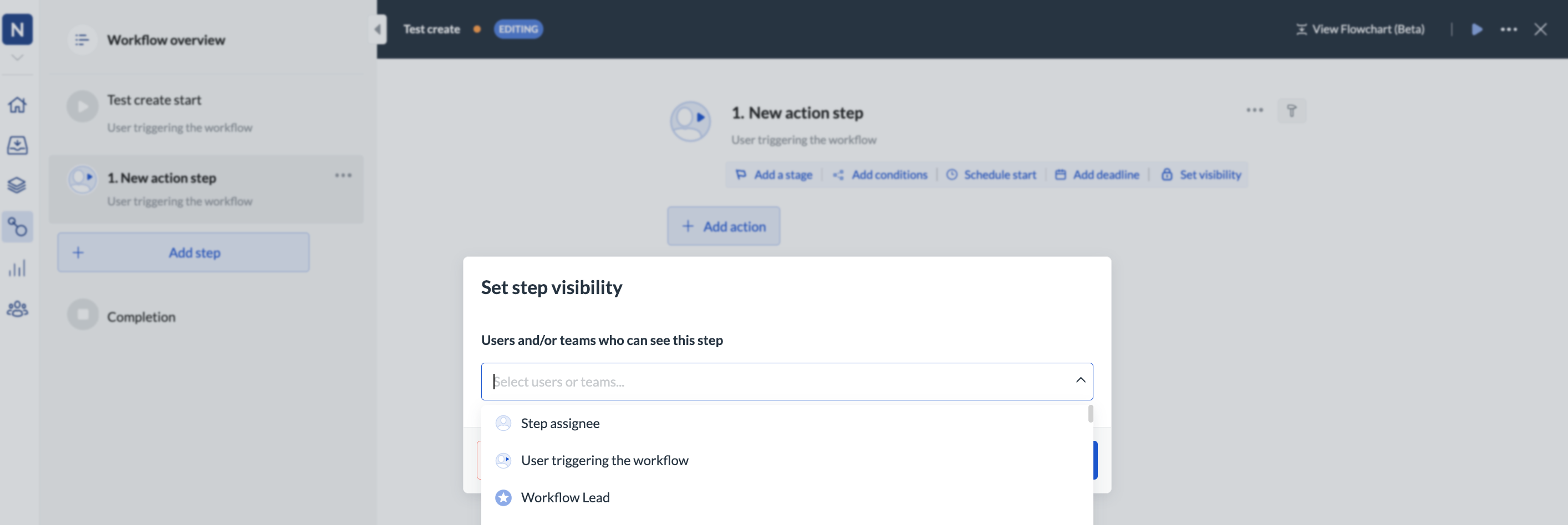 Image showing step visibility