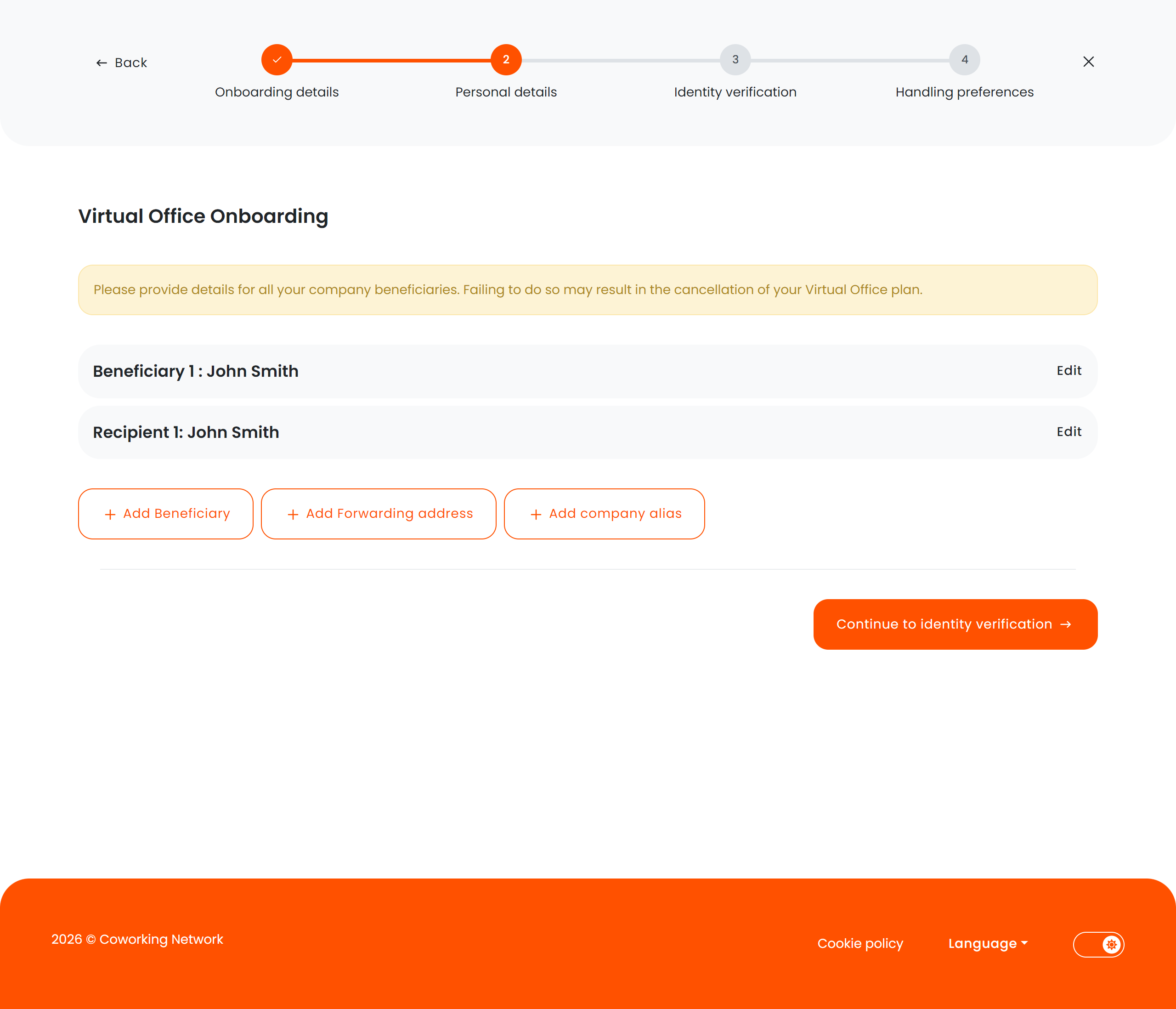 Virtual Office Onboarding