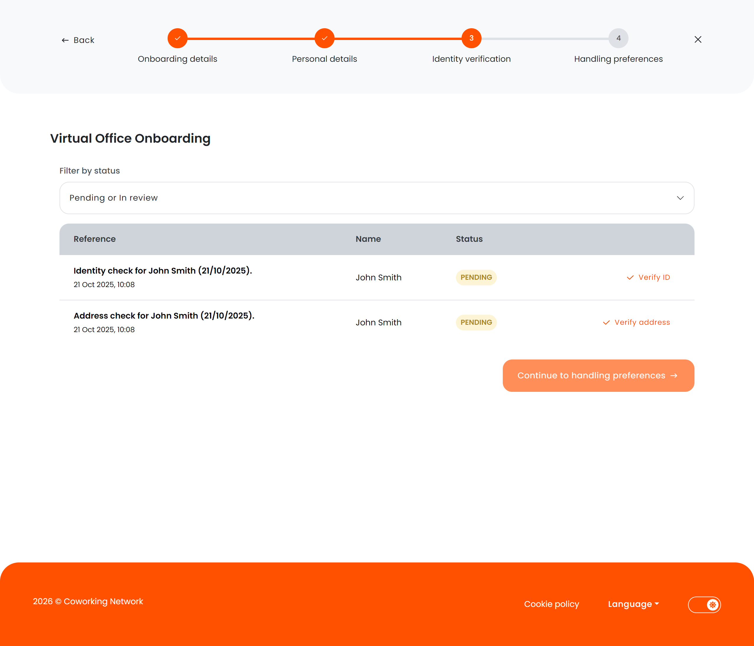 Virtual Office Onboarding