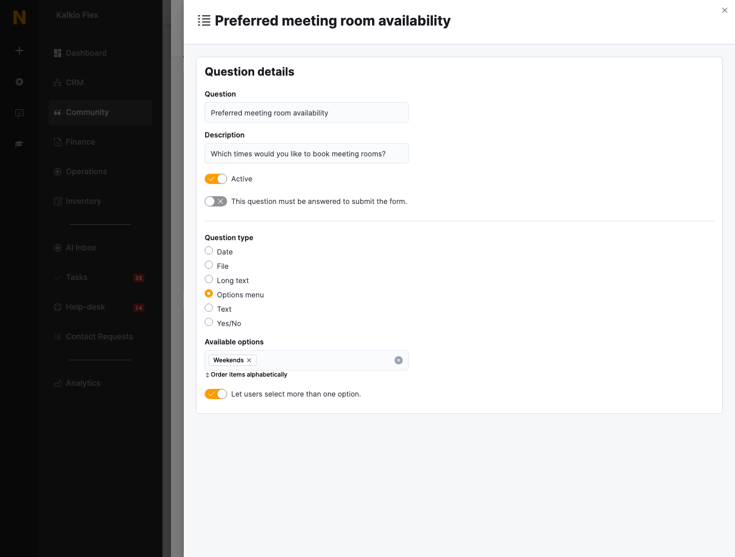 Question editor