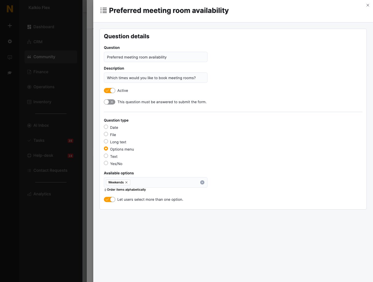 Question editor