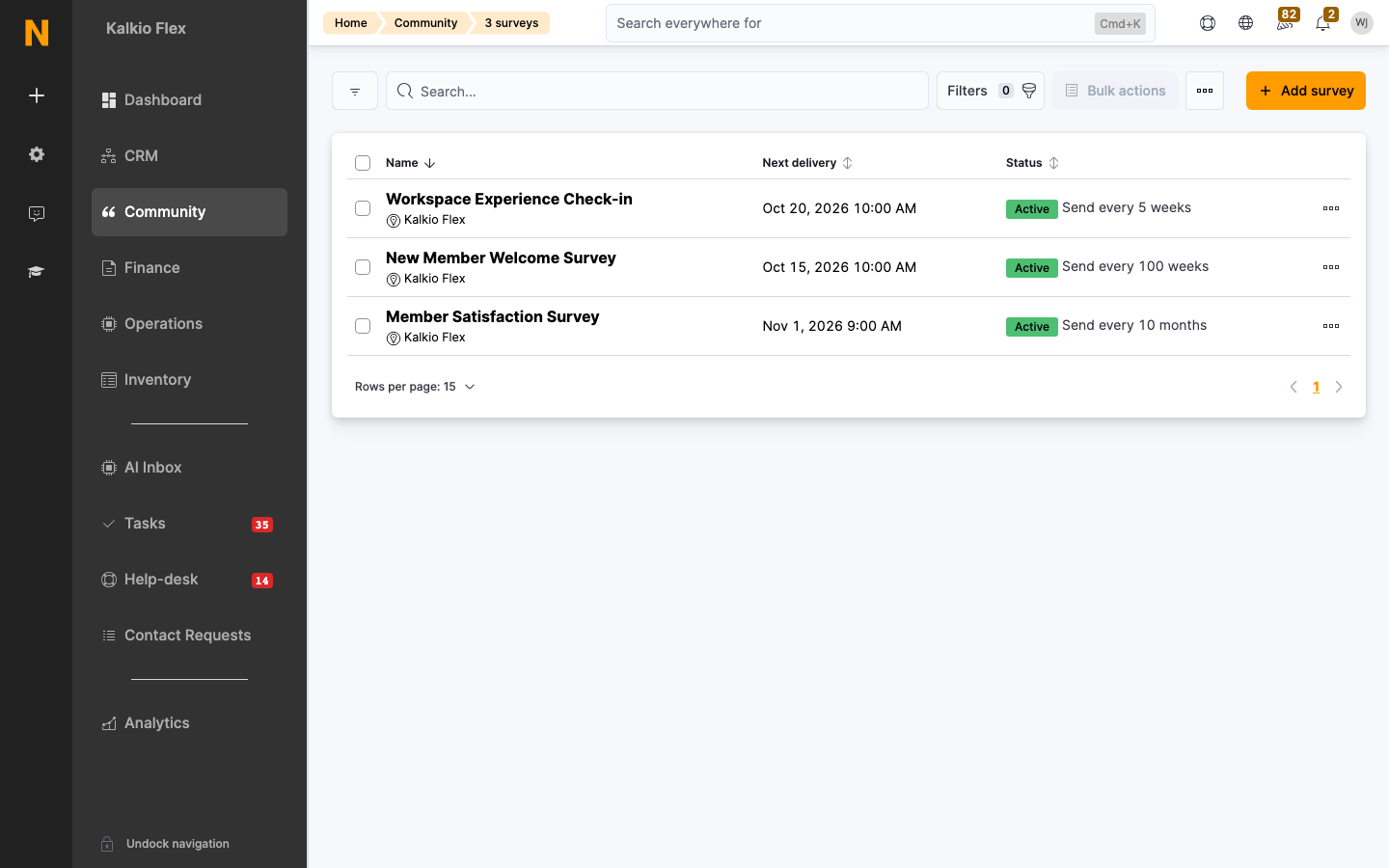 content surveys