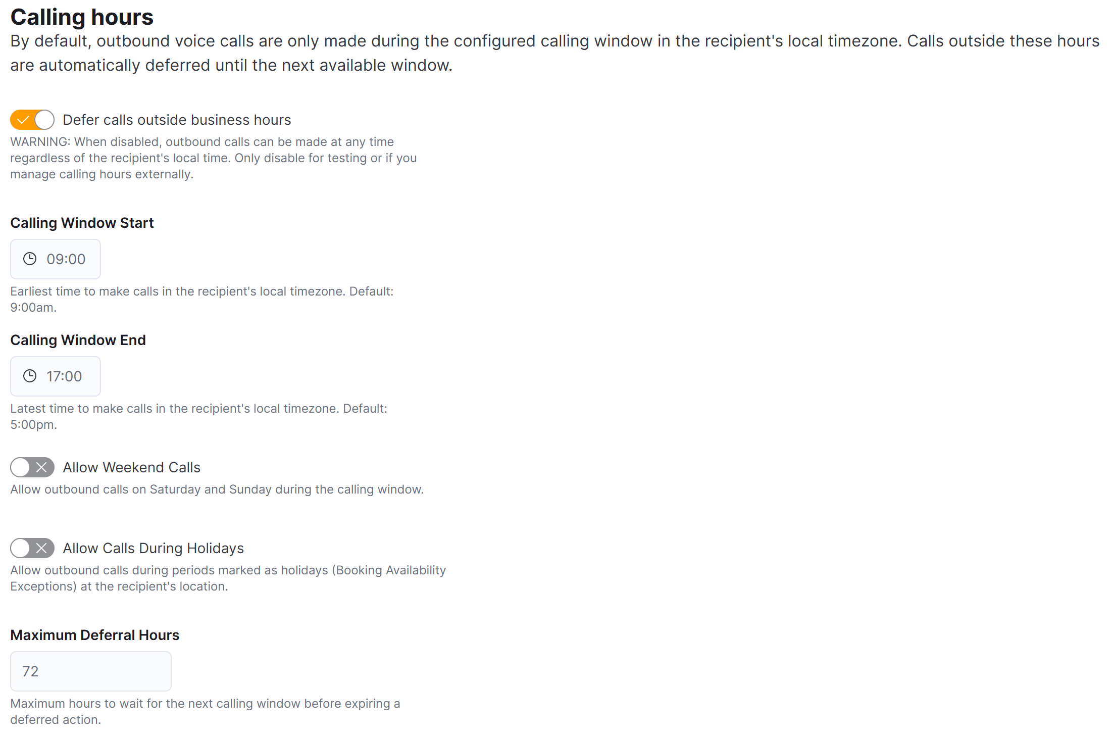 AI Calling Hours
