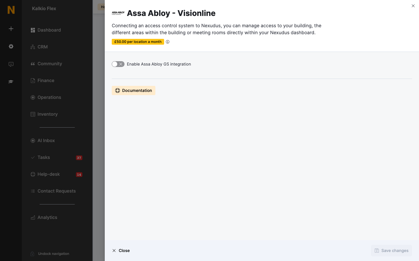 Assa Abloy Visionline settings