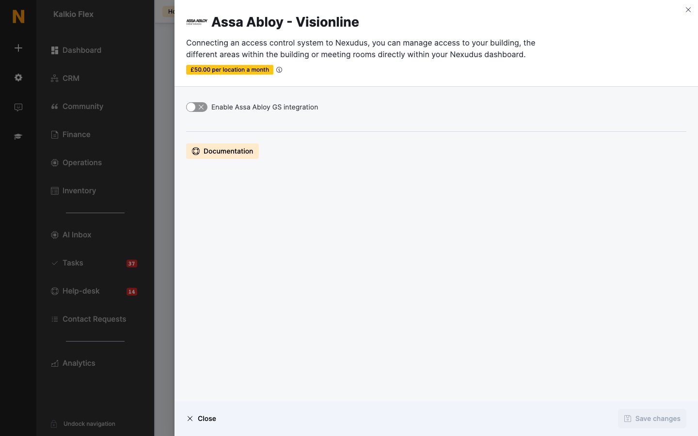 Assa Abloy Visionline settings
