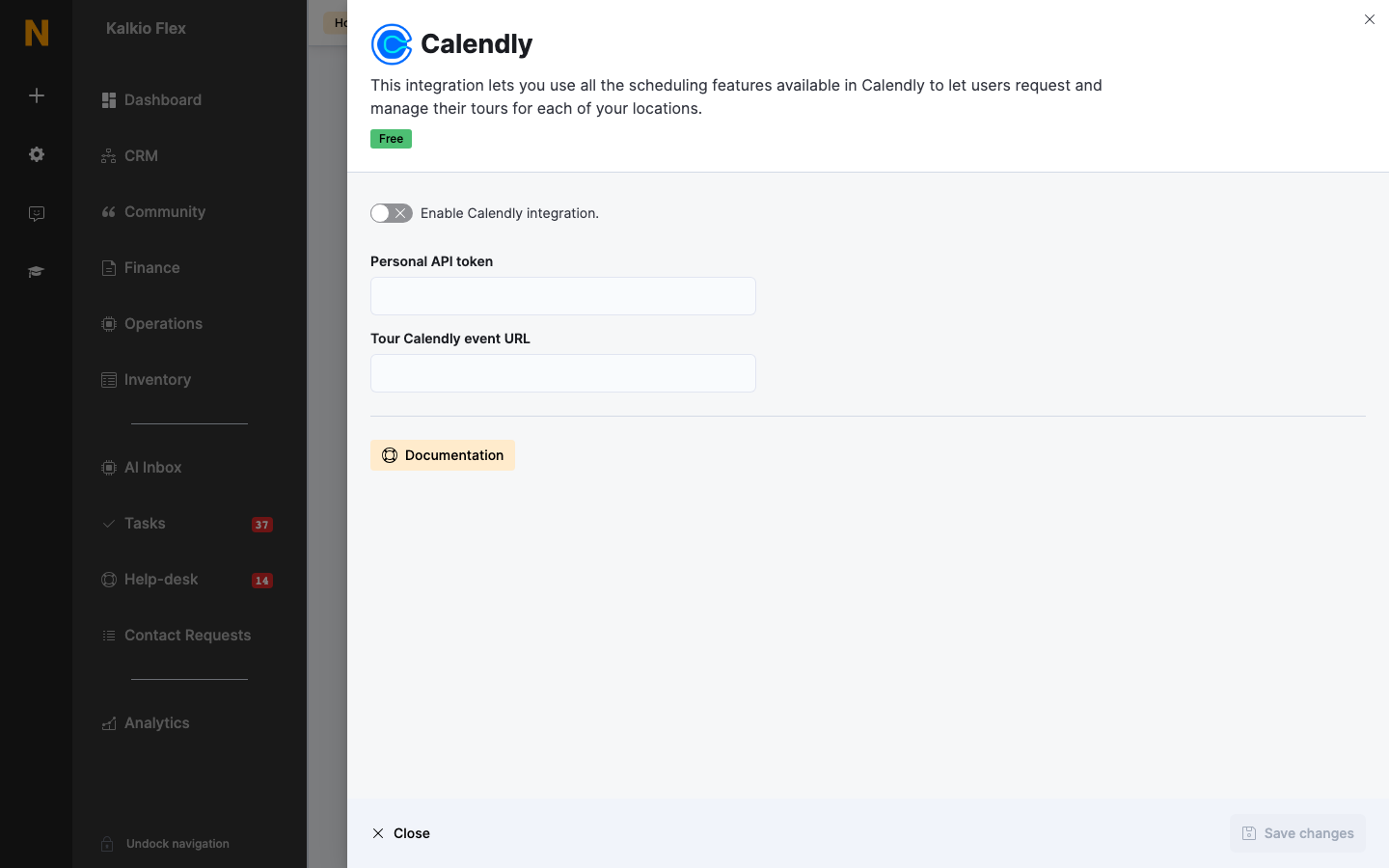 Calendly settings