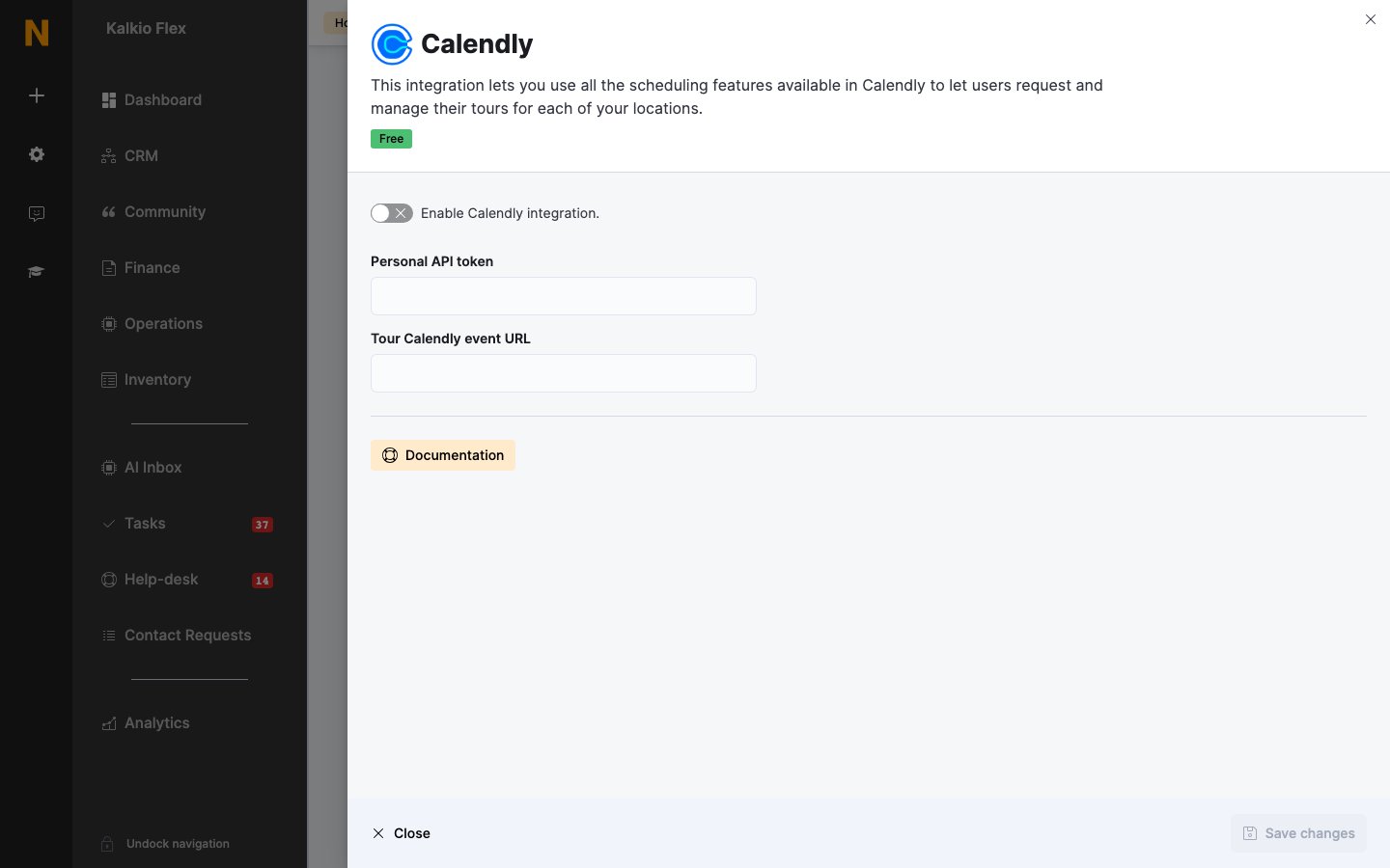 Calendly settings