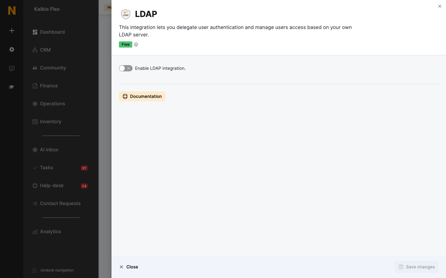LDAP settings