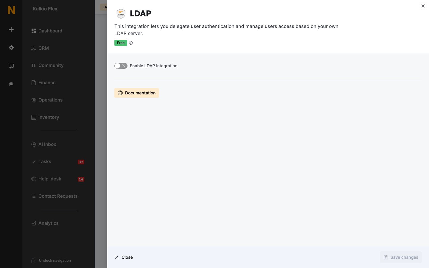 LDAP settings