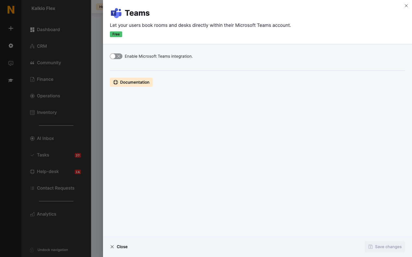 Microsoft Teams settings