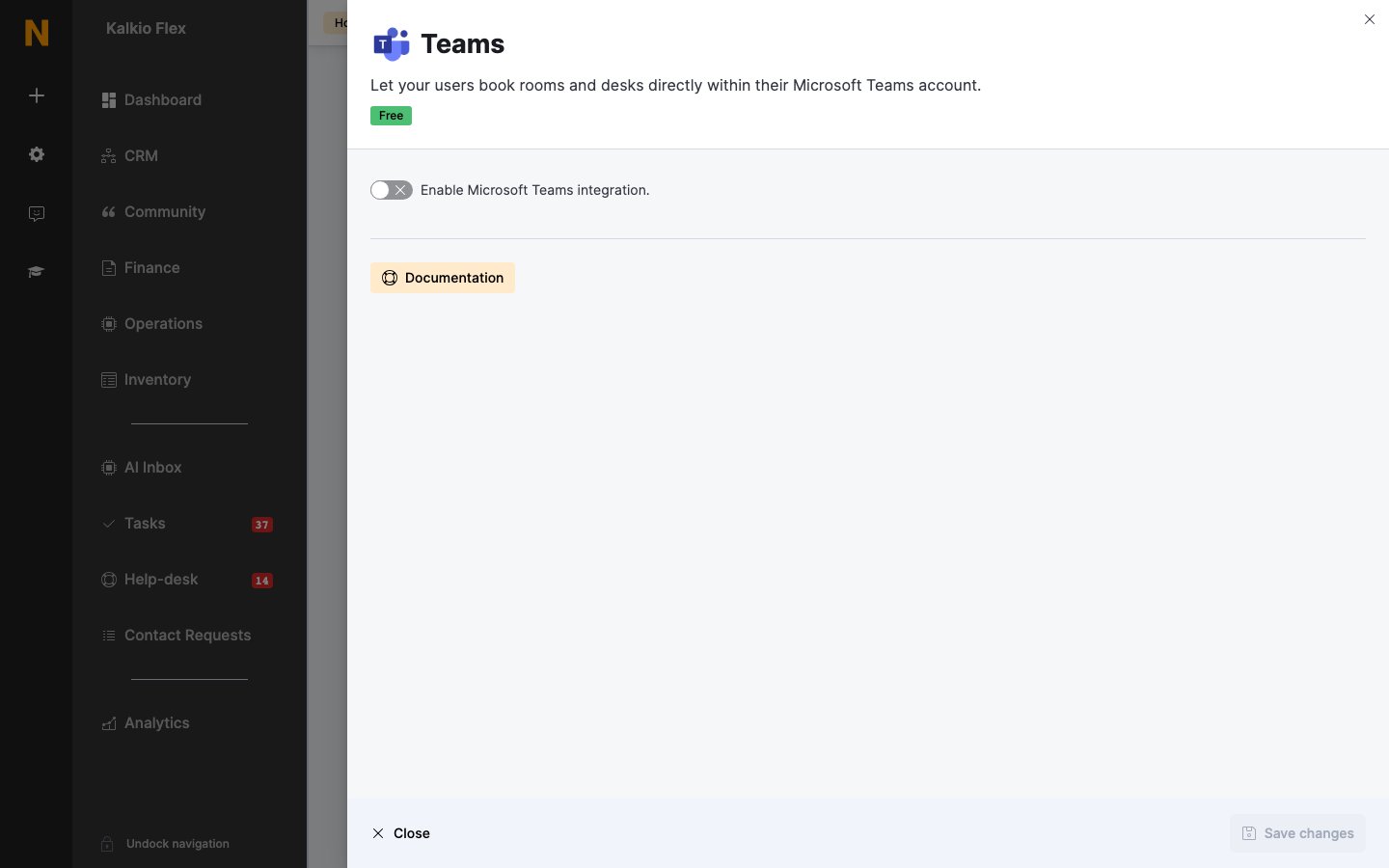 Microsoft Teams settings