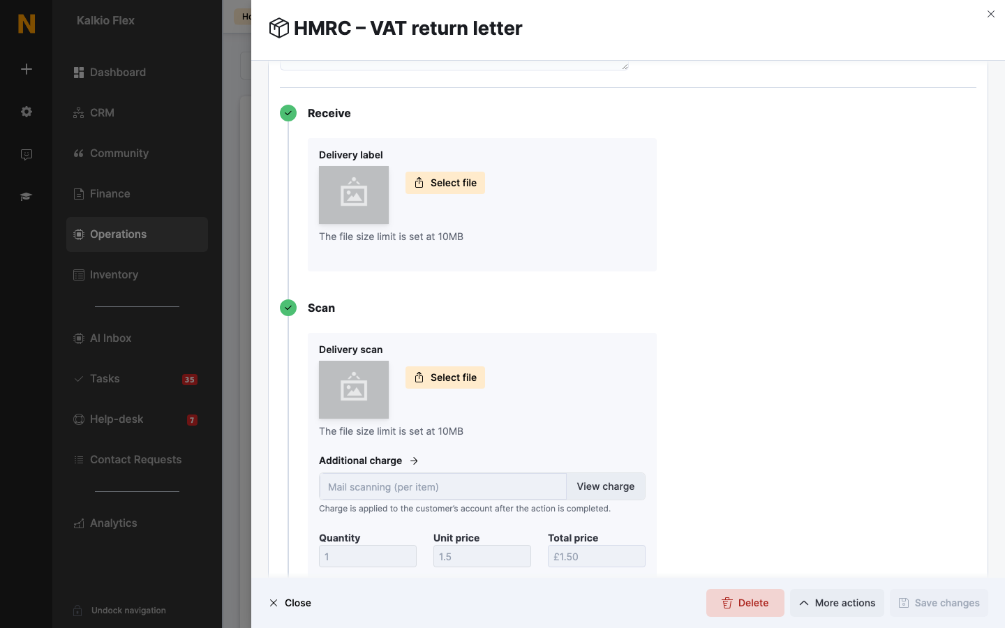 A virtual office delivery's steps
