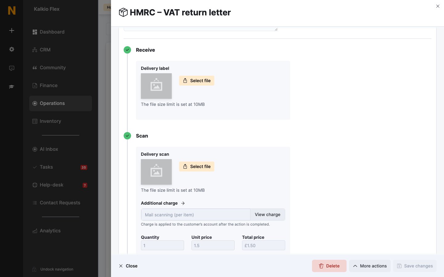 A virtual office delivery's steps