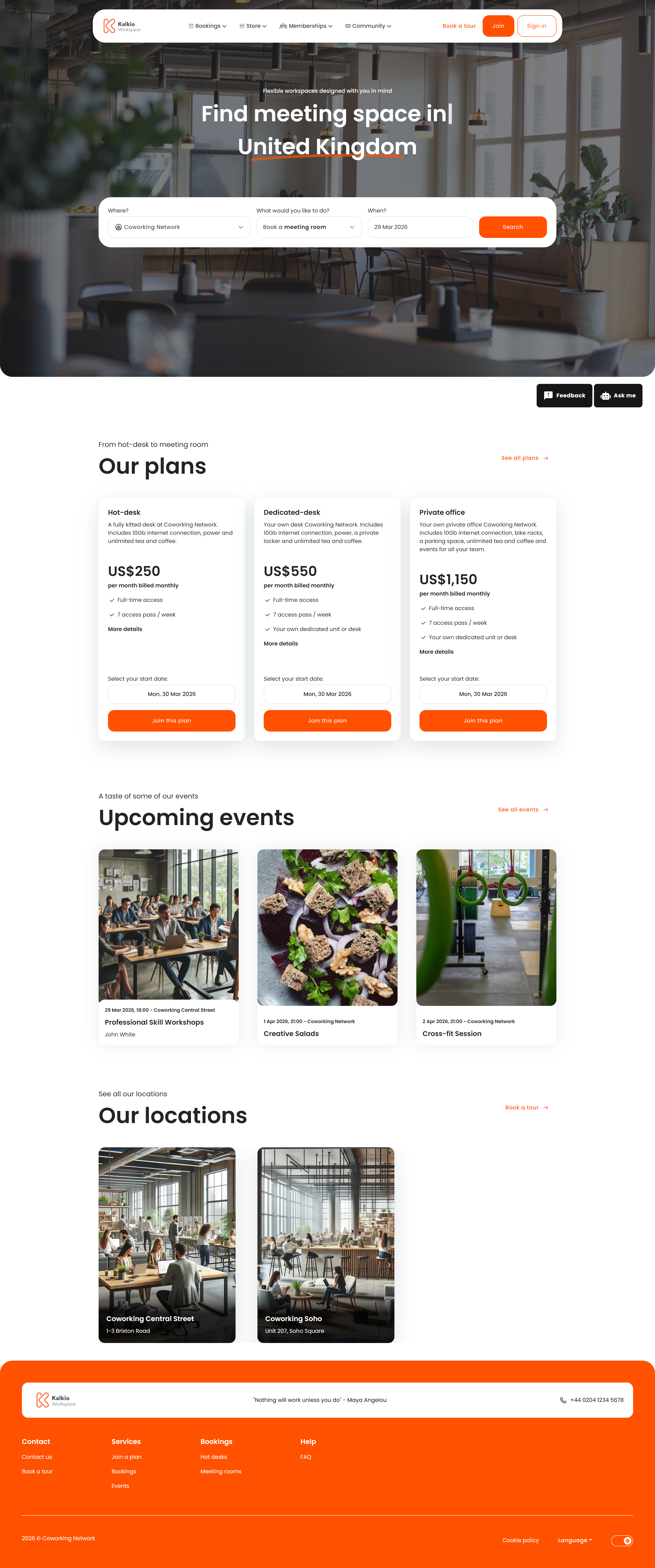 Members Portal home page