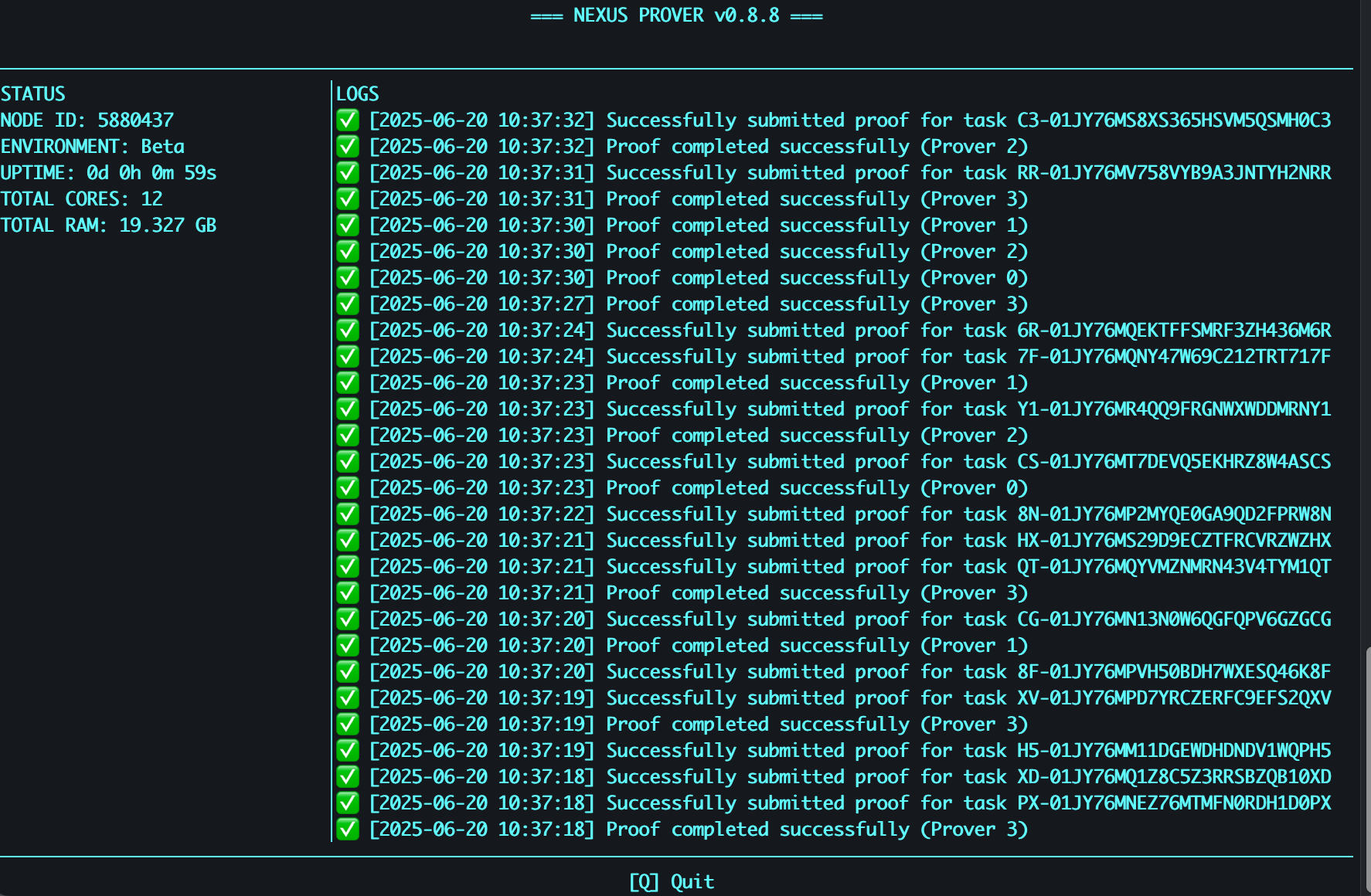 CLI nodes connecting to Nexus