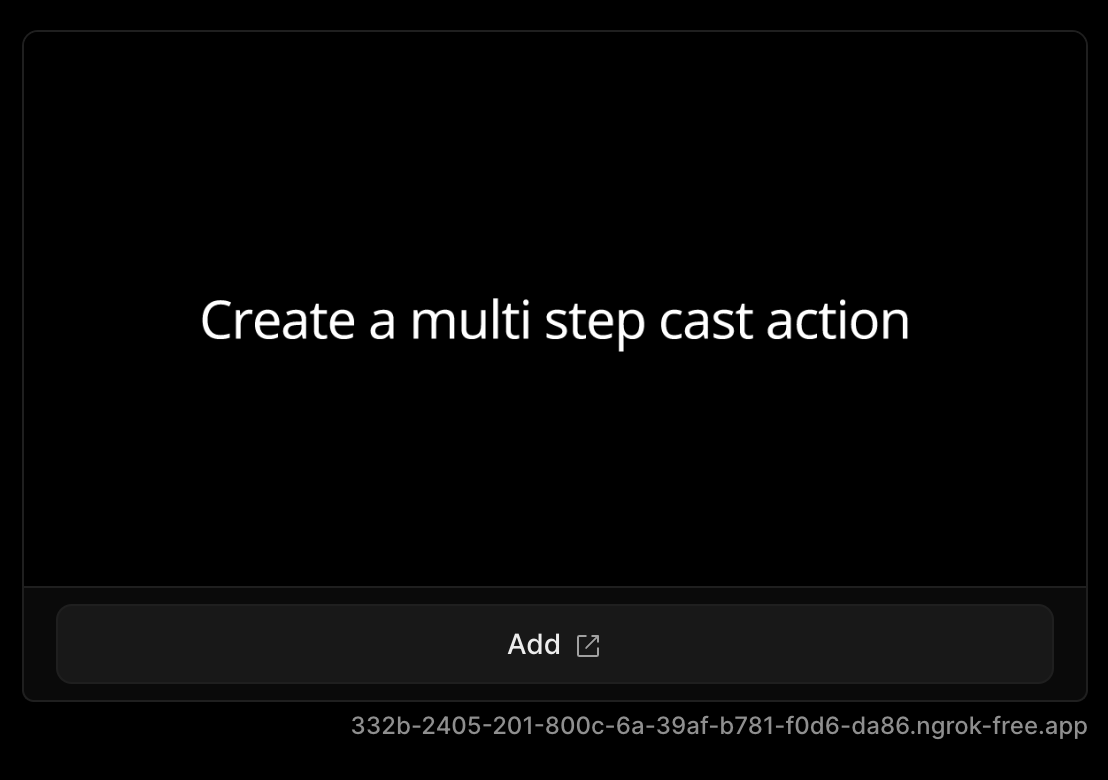 Add cast action frame