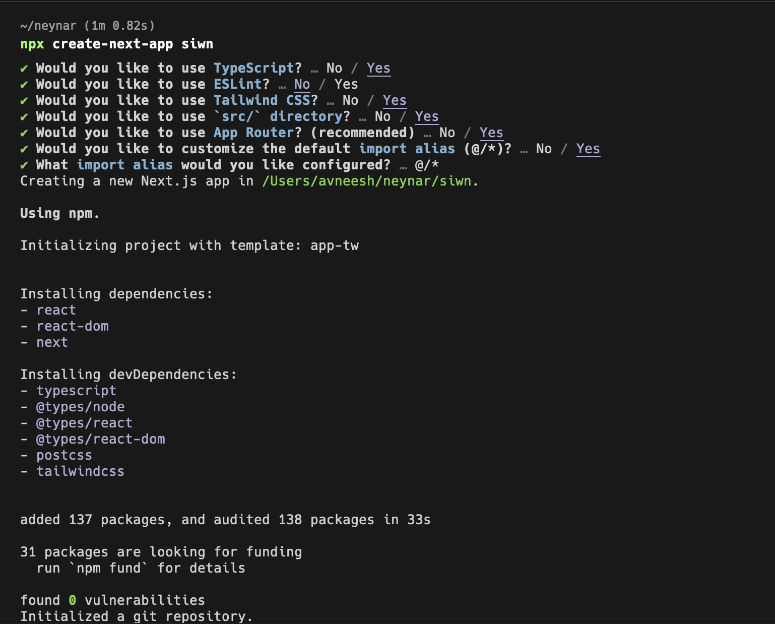 Create Next.js app