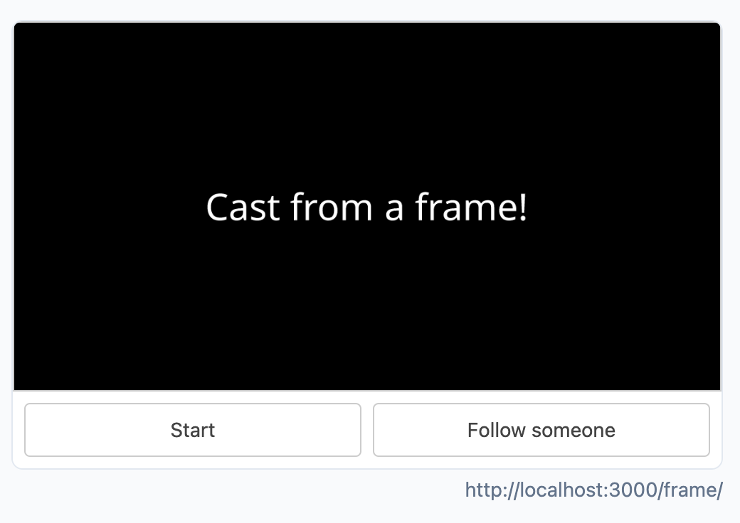 Frame creation
