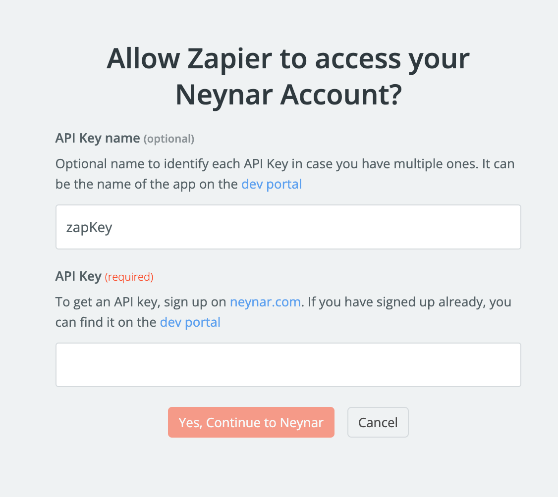 insert neynar api key