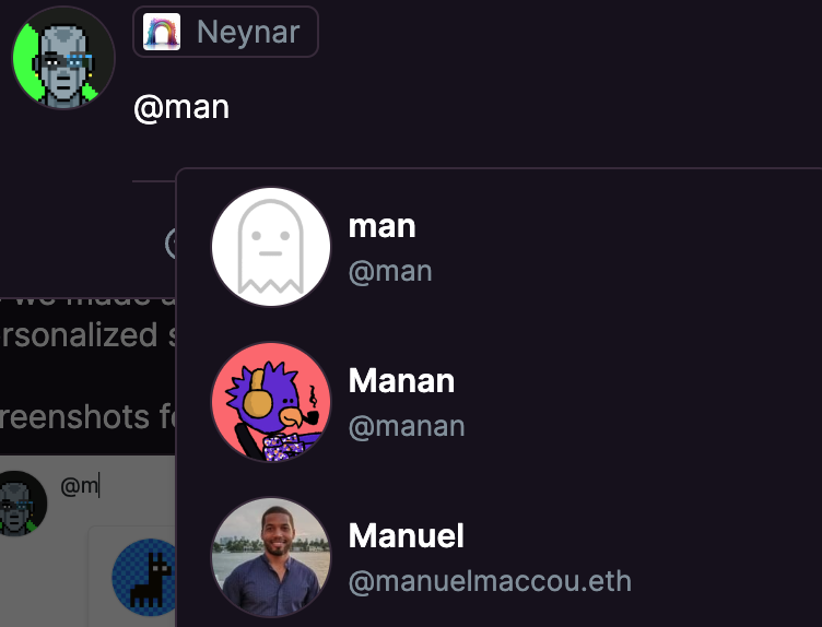 Username search
