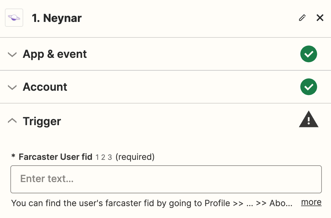 insert user fid