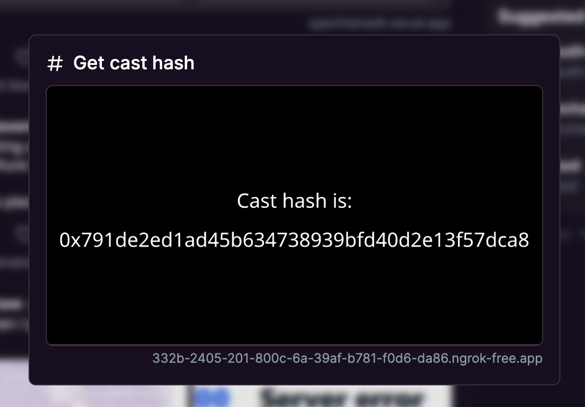 Multi step cast action